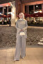 Women's Silvery Double Suit Gray