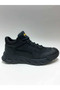 Genuine Leather Black Color Nubuck Lace-Up Flexible Rubber Sole Tight Fit Winter Men's Shoes