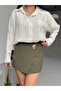 Women's Accessory Detailed Skirt with Shorts Inside