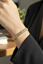 Wicker Model Xuping Non-Tarnish Bracelet – Gold |   Stylish, Durable, and Exquisitely Textured Design - 3