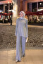 Women's Silvery Double Suit Gray - 2
