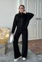 Women's Modal Fabric Zippered Mock Neck Set 3106 - 5