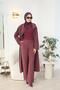 Qooq Fabric Trousers Burgundy 26Fw319 - 7