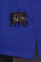 Stone Embellished Pompom Hijab Tunic Cobalt Blue - 4