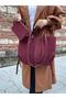 Suede Burgundy Women's Polen Hand and Shoulder Bag - 7