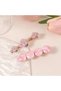 Hei Pink Stylish Floral Daily Use 4 Pieces Women's Hair Accessory Hairpin - 5