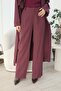 Qooq Fabric Trousers Burgundy 26Fw319 - 5