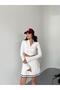 Ottoman Fabric Slip-On Women's Zippered Crop Top - 5