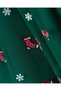 Girls' Cotton Red Penguin and Snowman Themed Christmas Dress with Tulle Skirt - 2