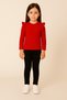 Girl's Baby Girl 3-Piece Long Sleeve Ribbed Bodysuit Set 3-Piece Bodysuit Set Ruffle Detail 100% Cotton - 6