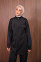 Women's Scuba Pants Button Detailed Oversized Hijab Suit 3110 - 4