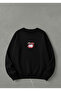Sweatshirt Oversized Unisex Crew Neck Ha Ha Mouth Printed - 2