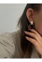 Special Series Pearl Detailed Black Earrings - 7