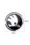 56 mm Wheel Hub Sticker with Skoda Logo - 3
