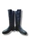 Black Women's Stretch Boots with Zipper, Buckle, Warm Lining and Non-Slip Soles - 4