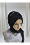 Accessories Included: Non-Slip Black Single-Layer Ready-Made Veil, Ready-Made Shawl, Ready-Made Turban - 3