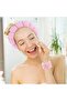 Women's Towel Fabric Curved Spa Makeup Crown and Face Wash Bracelet Set - 2