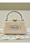 Color Glittery Satin Crystal Stone Handle Women's Evening Dress Bag - 3
