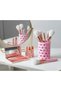 Heart Patterned Pink Makeup Organizer |   Brush Holder |   Pen Holder | - 3
