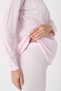 Women's Pink Lace Detailed Long Sleeve Special Design Maternity Pajama Set - 6