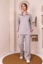 Polo Collar Half Zipper Closure Reverse Stitch Detail Single Jersey Sports Casual Suit