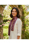 Cherry Blossom Pattern Stylish & Elegant Women's Accessory Satin Scarf 30X165Cm - 2
