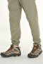 Men's Light Khaki Jogger Pants Relaxed Fit Cotton Elasticated Cuffs Drawstring - 7