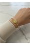Italian Chain Bracelet with Steel Horse Medallion Figure