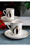 Black-White Pumpkin 4 Pieces Coffee Cup for 2 People - 3
