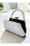 Color Glittery Satin Crystal Stone Handle Women's Evening Dress Bag - 4