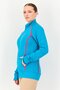 Women Sportswear Fit Brand Logo Long Sleeve Outdoor Sweatshirt, Turquoise - 2