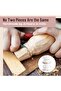 Luxe Designs Wooden Pillar Candle Holders - Set of 3 (Rustic White) - 5