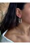 Pearl Detailed Xuping Silver Steel Earrings Non-Tarnish Anti-Allergic Silver Color - 2