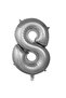Foil Balloon Number Silver Color 40 Inch 100 cm Helium Compatible