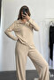 Women's Modal Fabric Polo Neck Long Sleeve Suit 3114 - 4