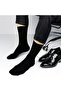Men's 3 Pairs Bamboo Stitch-Free Black Long Socks - 2