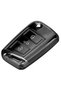 Volkswagen Golf 7 7.5 - Seat - Skoda 2015 and up Sustali Black Smoke Transparent Key Case - 2
