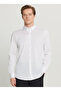 Slim Fit Button Collar White Men's Shirt Ace020261469_Byz - 3
