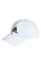 قبعة IB3243 BBALL CAP COT بيضاء للجنسين