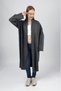 Women's Shawl Collar Long Knit Cardigan Anthracite - 2