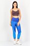 Women Dri-Fit Brand Logo Training Tight, Blue - 4