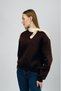 Women's Basic Cotton Fleece-Lined Collared Sweatshirt Brown - 4