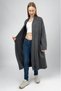 Women's Shawl Collar Long Knit Cardigan Anthracite - 4