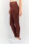 Women Tight Fit Training Leggings, Brown - 4
