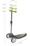Mika LED Scooter for Kids - Adjustable, Foldable, LED Lights, Green - 7