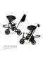 Comfo Max 7-in-1 Tricycle for Kids From 10M-6Y+, Black - 7