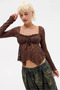 TRANSPARENT LACE BLUZ