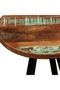 Bar Stools 2 pcs Solid Reclaimed Wood - 4