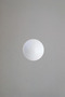 5 Pcs Porcelain Ball Knob White Kids Room Furniture Handle Ceramic Single Screw Drawer Handle (30 mm) - 5