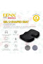 Dinx U-Shaped Multi-Purpose Seat Cushion Black DX2511 - 3